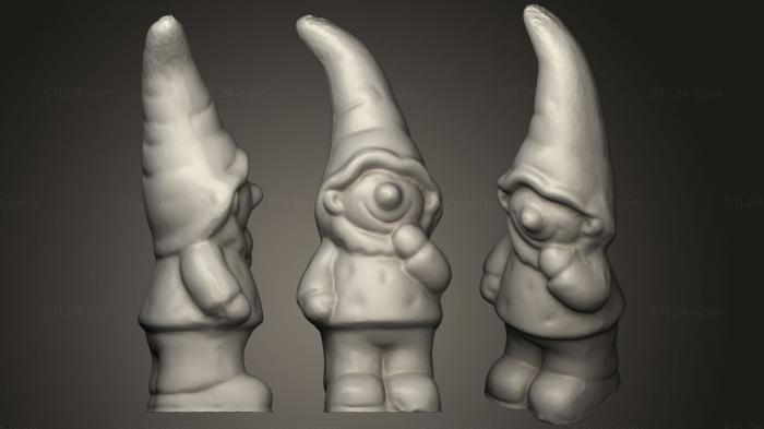 Figurines simple (Garden Gnome, STKPR_0506) 3D models for cnc
